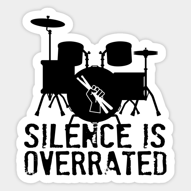 Silence is Overrated Sticker by thedysfunctionalbutterfly